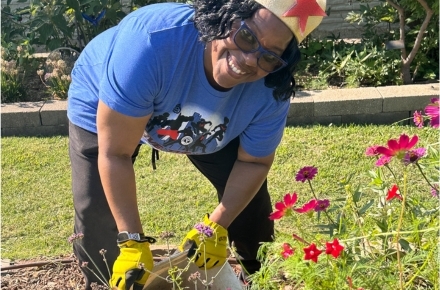 Woman gardening