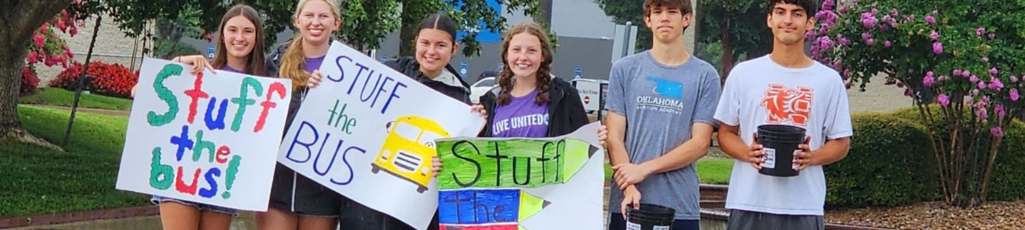 People raising money for school supplies